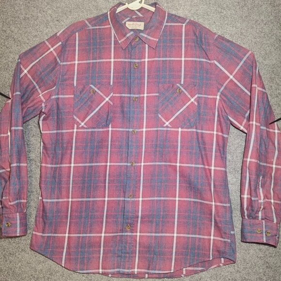 Weatherproof vintage red plaid button-up Mens XL - Picture 1 of 4